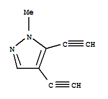 (9CI)-4,5-二乙炔-1-甲基-1H-吡唑结构式_34091-65-1结构式