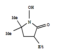 (9CI)-3-乙基-1-羟基-5,5-二甲基-2-吡咯烷酮结构式_341008-91-1结构式