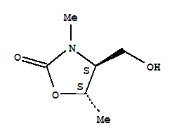 (4s,5s)-(9ci)-4-(羟基甲基)-3,5-二甲基-2-噁唑烷酮结构式_341512-50-3结构式