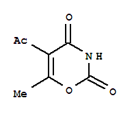 (9Ci)-5-乙酰基-6-甲基-2H-1,3-噁嗪-2,4(3H)-二酮结构式_342403-28-5结构式