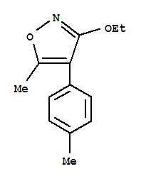 (9Ci)-3-乙氧基-5-甲基-4-(4-甲基苯基)-异噁唑结构式_342424-98-0结构式
