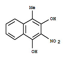 (9Ci)-4-甲基-2-硝基-1,3-萘二醇结构式_342426-61-3结构式