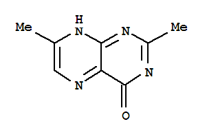 (9Ci)-2,7-二甲基-4(1H)-蝶啶酮结构式_34244-79-6结构式