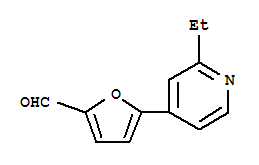 (9Ci)-5-(2-乙基-4-吡啶)-2-呋喃羧醛结构式_342601-11-0结构式