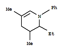 (9CI)-2-乙基-1,2,3,4-四氢-3,5-二甲基-1-苯基吡啶结构式_342802-11-3结构式