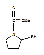 1-Pyrrolidinecarboxylicacid,2-ethyl-,methylester(9ci)Structure,342878-52-8Structure 1-Pyrrolidinecarboxylicacid,2-ethyl-,methylester(9ci) Structure,342878-52-8Structure