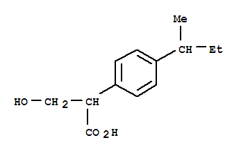 (9CI)-Alpha-(羟基甲基)-4-(1-甲基丙基)-苯乙酸结构式_342892-24-4结构式
