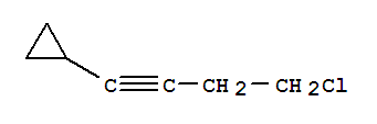 Cyclopropane,(4-chloro-1-butynyl)-(9ci) Structure