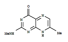 (9Ci)-7-甲基-2-(甲基氨基)-4(1H)-蝶啶酮结构式_343347-77-3结构式