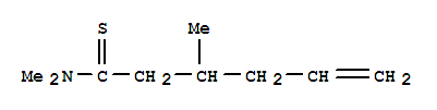 5-Hexenethioamide,n,n,3-trimethyl- Structure