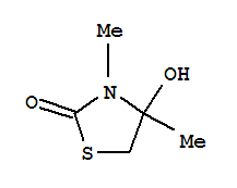 (9Ci)-4-羟基-3,4-二甲基-2-噻唑啉酮结构式_343927-70-8结构式