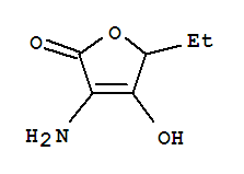 3-氨基-5-乙基-4-羟基-2(5H)-呋喃酮结构式_343928-45-0结构式