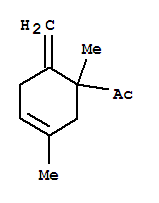 (9CI)-1-(1,3-二甲基-6-亚甲基-3-环己烯-1-基)-乙酮结构式_344296-10-2结构式