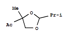 (9CI)-1-[4-甲基-2-(1-甲基乙基)-1,3-二氧杂烷-4-基]-乙酮结构式_344296-59-9结构式