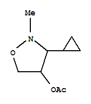 (9Ci)-3-环丙基-2-甲基-4-异噁唑啉醇乙酸酯(酯)结构式_344304-83-2结构式