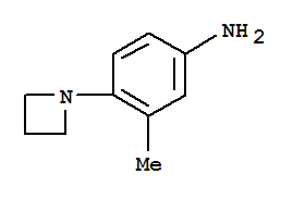 Benzenamine,4-(1-azetidinyl)-3-methyl-(9ci)Structure,344405-53-4Structure Benzenamine,4-(1-azetidinyl)-3-methyl-(9ci) Structure,344405-53-4Structure