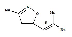 (9Ci)-3-甲基-5-[(1E)-2-甲基-1-丁烯]-异噁唑结构式_344881-41-0结构式