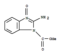 (9ci)-2-氨基-1H-苯并咪唑-1-羧酸甲酯,3-氧化物结构式_344886-39-1结构式