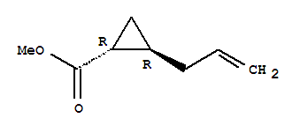 反式-(9ci)-2-(2-丙烯基)-环丙烷羧酸甲酯结构式_34529-10-7结构式