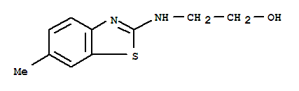 (9ci)-2-[(6-甲基-2-苯并噻唑)氨基]-乙醇结构式_34543-76-5结构式