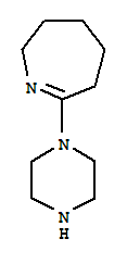 (9ci)-3,4,5,6-四氢-7-(1-哌嗪)-2H-氮杂卓结构式_34608-71-4结构式
