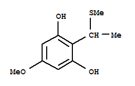 (9Ci)-5-甲氧基-2-[1-(甲基硫代)乙基]-1,3-苯二醇结构式_346406-89-1结构式