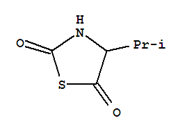 (9ci)-4-(1-甲基乙基)-2,5-噻唑烷二酮结构式_34653-26-4结构式