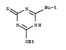 (9ci)-4-(1,1-二甲基乙基)-6-乙氧基-1,3,5-三嗪-2(1h)-硫酮结构式_34747-80-3结构式