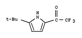 (9CI)-1-[5-(1,1-二甲基乙基)-1H-吡咯-2-基]-2,2,2-三氟-乙酮结构式_34773-59-6结构式