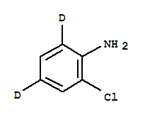 邻氯苯胺-D2氘代结构式_347840-10-2结构式