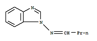 1H-benzimidazol-1-amine,n-butylidene-(9ci) Structure