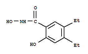 (9Ci)-4,5-二乙基-N,2-二羟基-苯甲酰胺结构式_349392-86-5结构式
