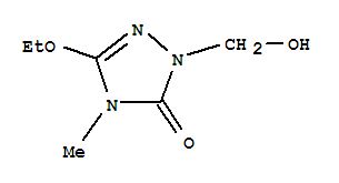 (9Ci)-5-乙氧基-2,4-二氢-2-(羟基甲基)-4-甲基-3H-1,2,4-噻唑-3-酮结构式_349479-42-1结构式