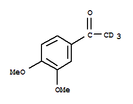 3,4-二甲氧基苯乙酮-D3结构式_350818-54-1结构式