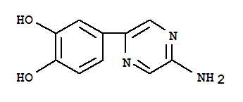 (9ci)-4-(5-氨基吡嗪)-1,2-苯二醇结构式_350819-14-6结构式