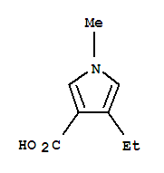 (9Ci)-4-乙基-1-甲基-1H-吡咯-3-羧酸结构式_351416-84-7结构式