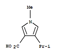 (9Ci)-1-甲基-4-(1-甲基乙基)-1H-吡咯-3-羧酸结构式_351416-88-1结构式