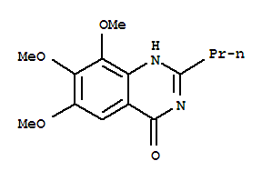 (9ci)-6,7,8-三甲氧基-2-丙基-4(1H)-喹唑啉酮结构式_35241-20-4结构式