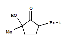 (9Ci)-2-羟基-2-甲基-5-(1-甲基乙基)-环戊酮结构式_352422-02-7结构式