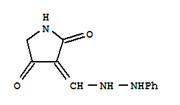(9Ci)-3-[(2-苯肼基)亚甲基]-2,4-吡咯烷二酮结构式_352548-52-8结构式