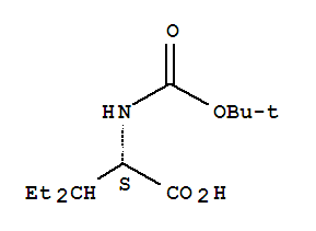 N-Boc-3-乙基 L-正缬氨酸结构式_35264-04-1结构式
