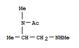 (9CI)-N-甲基-N-[1-甲基-2-(甲基氨基)乙基]-乙酰胺结构式_353739-57-8结构式