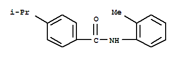 (9Ci)-4-(1-甲基乙基)-N-(2-甲基苯基)-苯甲酰胺结构式_353782-15-7结构式