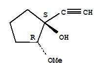 反式-(9ci)-1-乙炔-2-甲氧基-环戊醇结构式_35505-63-6结构式
