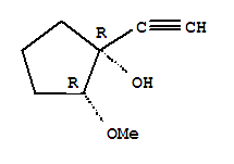 顺式-(9ci)-1-乙炔-2-甲氧基-环戊醇结构式_35509-12-7结构式