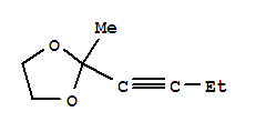 1,3-Dioxolane, 2-(1-butynyl)-2-methyl-(9ci)Structure,35792-10-0Structure 1,3-Dioxolane, 2-(1-butynyl)-2-methyl-(9ci) Structure,35792-10-0Structure