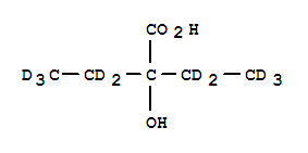 2-氘代乙基-2-羟基-3,3,4,4,4-氘代丁酸结构式_358731-27-8结构式