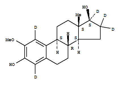 2-甲氧基雌二醇-D5结构式_358731-34-7结构式