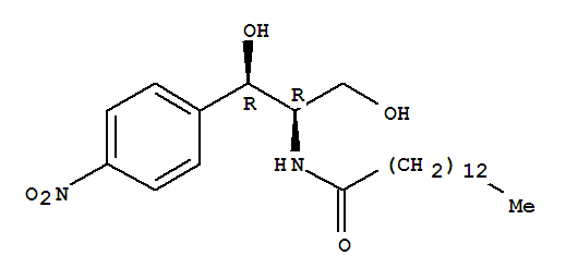 N-[(1R,2R)-1,3-二羟基-1-(4-硝基苯基)-2-丙基]十四烷酰胺结构式_35922-06-6结构式