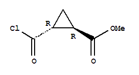 (1r,2r)-rel-(9ci)-2-(氯羰基)-环丙烷羧酸甲酯结构式_35974-58-4结构式